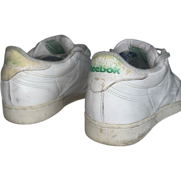 Reebok Club C 85 Chalk White Green Mens 11W Retro 90s Vintage Sneakers - Picture 10 of 16